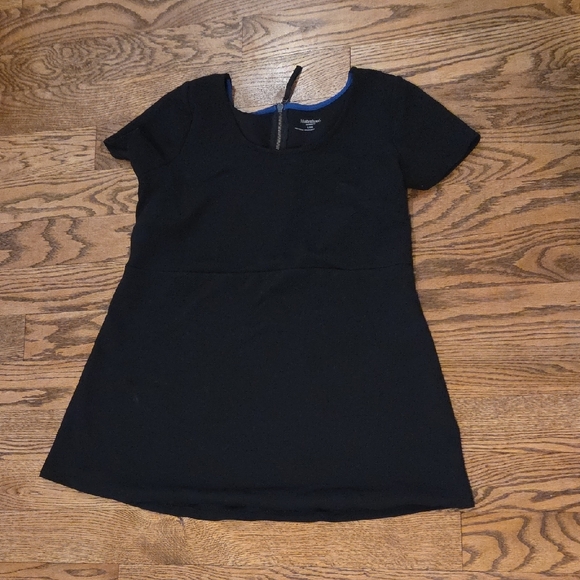 Motherhood -  Black and White Short Sleeve Tee; Blue And White Tank - Size L - Picture 3 of 16